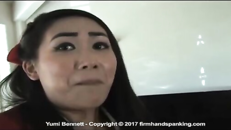 Yumi spanked in her Private School